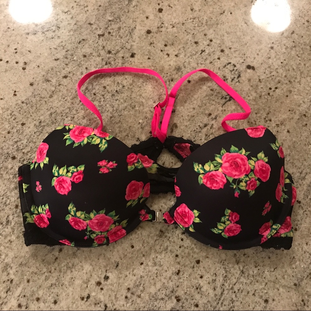 Floral PINK Victoria Secret ‘X’ Bra
